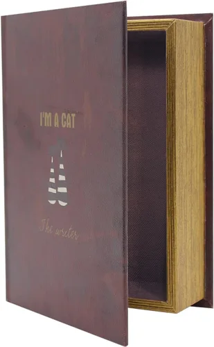 Vista 7 de PACOLO Cajas de libros decorativas, cubierta de madera sintética para almacenamiento oculto de joyas, dinero y efectivo (Avión)