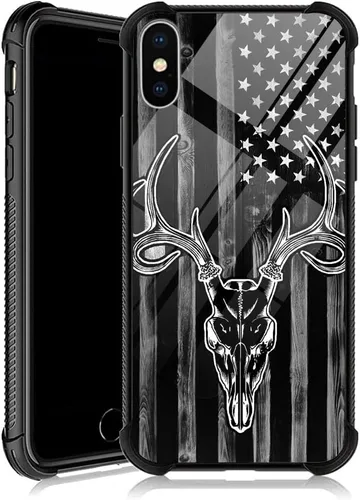 Vista 49 de DJSOK Funda para iPhone 11, Fundas para iPhone 11 con diseño de bandera de la policía estadounidense para hombres y mujeres, Funda trasera