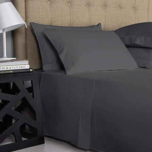 Vista 2 de Trend Bedding Mart TBM - Juego de 4 sábanas con fundas de almohada, 100% algodón egipcio, 1000 hilos, calidad de hotel para colchones de hasta 18
