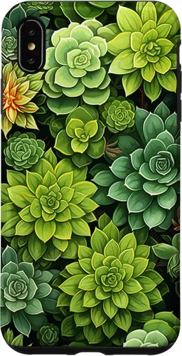 Vista 11 de Succulent Plant Botanical Green Floral Pattern Flower Cactus Case for iPhone 17