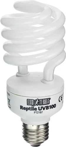 Vista 3 de Exo Terra Repti-Glo 5.0, lámpara fluorescente compacta para terrario tropical, Blancos & canelas