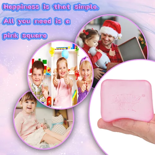 Vista 6 de Cubo de estrés para niños y adultos, juguetes esponjosos rellenos de gel para aliviar el estrés de los niños, bolas de alta densidad