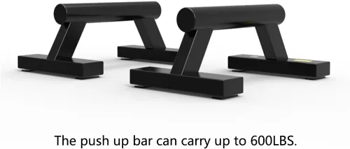 Vista 4 de Push Up Stands Bars Parallettes Set for Workout Exercise