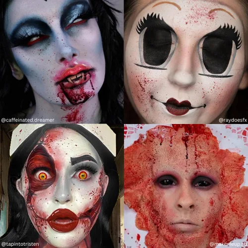 Vista 6 de Mehron cosmético de chorro de sangre Bright Arterial para efectos especiales, películas, Halloween. Botella dispensadora de 1 onza