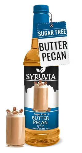 Vista 35 de Jarabe de café sin azúcar Syruvia, jarabe con sabor a caramelo para bebidas, lattes y postres – 25.4 fl oz