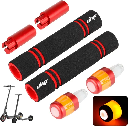 Vista 8 de ulip Extensor de manillar de scooter eléctrico, agarres de manillar de extensión-señales de giro, luces indicadoras de dirección para Xiaomi M365