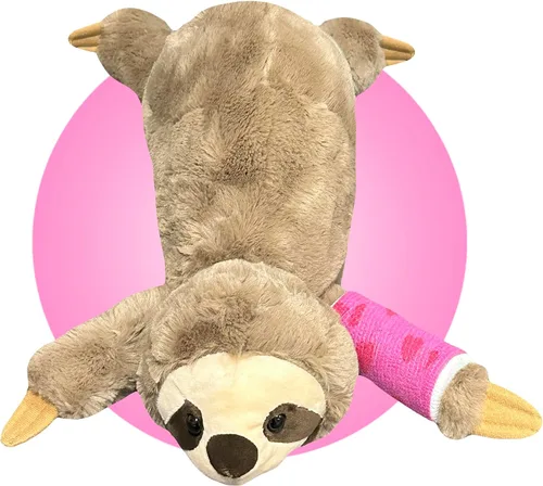 Vista 8 de Animal de peluche con yeso, regalo personalizado para niños con brazos o piernas rotos, regalo de brazo roto para niños y niñas, elige tu