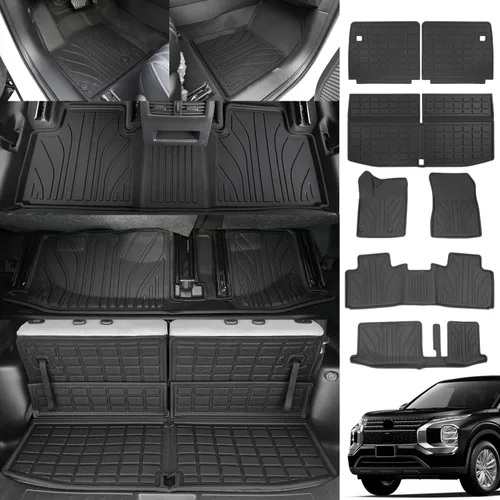 Vista 8 de powoq - Alfombrilla de suelo de 6 asientos compatible con Jeep Grand