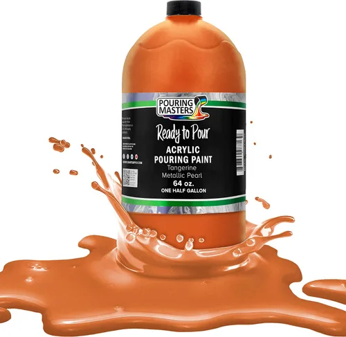 Vista 31 de Pouring Masters - Pintura acrílica premezclada de 8 onzas líquidas listas para verter, oro de 24 quilates, suministros de arte fluido para lienzo