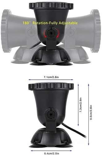 Vista 5 de SHOYO Luces de estanque que cambian de color, luces LED de 12 W, IP68, impermeables, subacuáticas, multicolor, regulables, fuente de memoria, focos