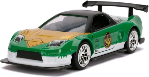 Vista 2 de Jada Toys Power Rangers 1:32 Green Ranger 2002 Honda NSX Type-R - Coches fundidos a presión, juguetes para niños y adultos