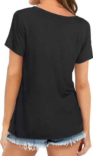 Vista 2 de Blusas bordadas mexicanas para mujer, de manga corta, para fiesta, blusas florales campesinas