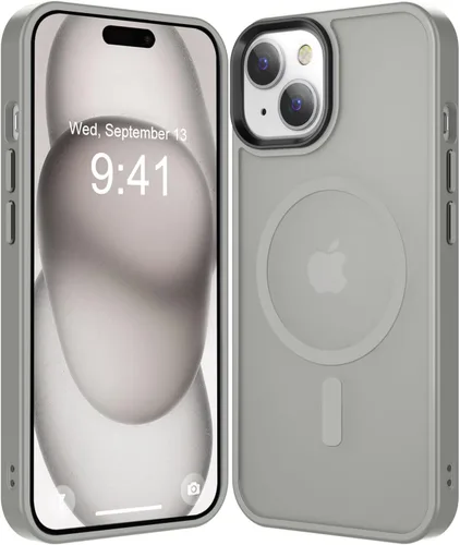 Vista 41 de Fuerte magnético para iPhone 11, compatible con Magsafe, [resistente a caídas de 13 pies] Funda trasera translúcida mate con sensación de piel