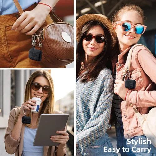 Vista 6 de Lerobo para Funda AirPod, Funda de 2ª y 1ª Generación, Funda Protectora Completa con Grabado de Flores Compatible con Funda de Carga Apple AirPod