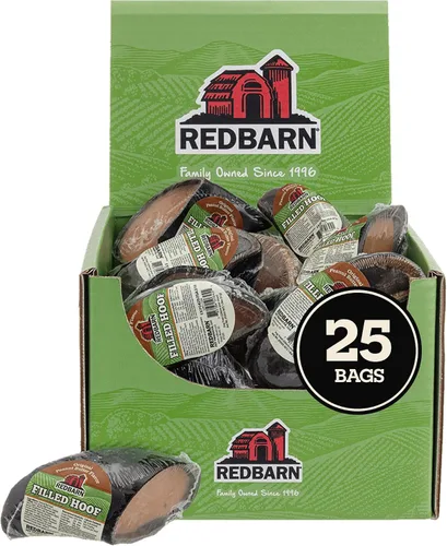 Vista 7 de Redbarn Pet Products Hooves-Cheese n' Bacon relleno para perros, paquete de 25