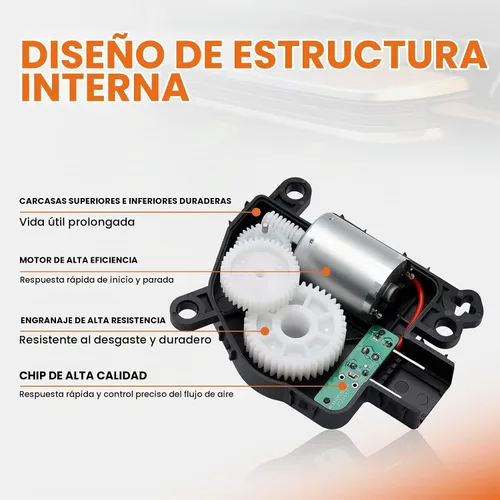 Vista 5 de 604-029 Actuador de puerta de aire HVAC, palancas de puerta mezcladora del calentador Compatible con Chrysler 200 Dodge Durango Journey Jeep Compass