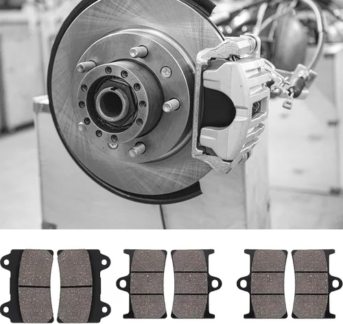 Vista 7 de Pastillas de freno delanteras y traseras para Yamaha XV1700 RoadStar 2004-2009, XV1700 Road Star Midnight Silverado 2004-2007, XV1700 Roadstar