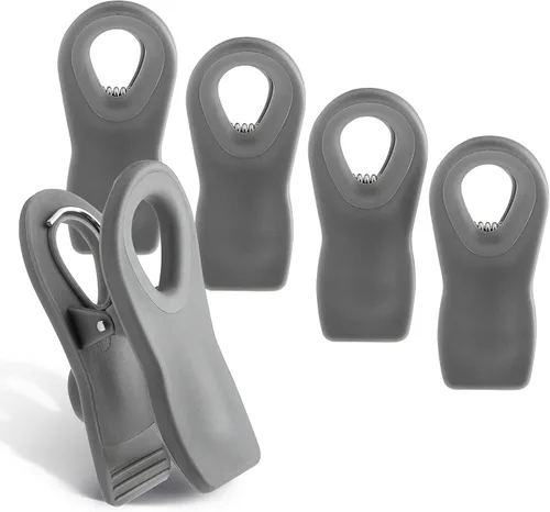 Vista 35 de COOK WITH COLOR Clips para bolsas de chips con imán para almacenamiento de alimentos con agarre hermético para bolsas de pan, bolsas de aperitivos
