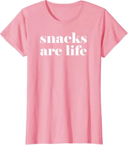 Vista 12 de Snacks Are Life - Camiseta divertida para amantes de los aperitivos, Negro
