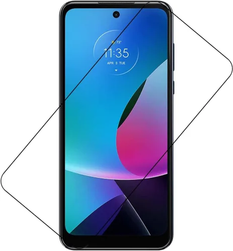 Vista 6 de [Paquete de 2] Protector de pantalla de vidrio templado Frontier Protector protector para Motorola Moto G Play 2023