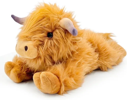 Vista 14 de Vacas de peluche microondables y ponderadas - Almohadilla de calentamiento sin olor de 1.5 libras para aliviar los calambres menstruales, el dolor