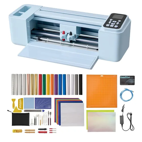 Vista 2 de Máquina de corte de vinilo de 12 pulgadas con biblioteca de diseño integrada, control de botón y pantalla, compatible con PNG/JPG/SVG, funciona
