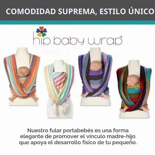 Vista 2 de Hip Baby Wrap Woven Baby - Portabebés para bebés y niños pequeños