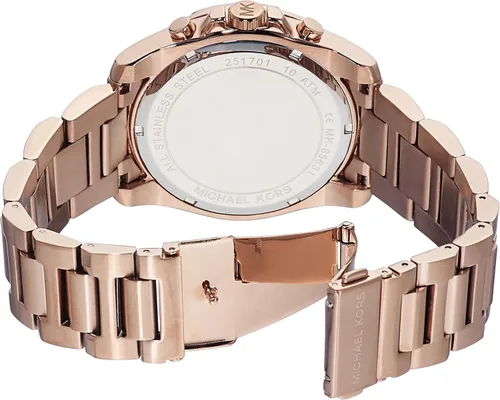 Vista 2 de Michael Kors relojes Brecken Reloj cronógrafo de acero inoxidable talla única Rose gold