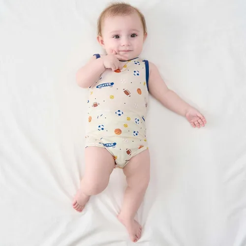 Vista 130 de pureborn Mameluco de algodón súper suave para bebés niños y niñas de 0 a 24 meses