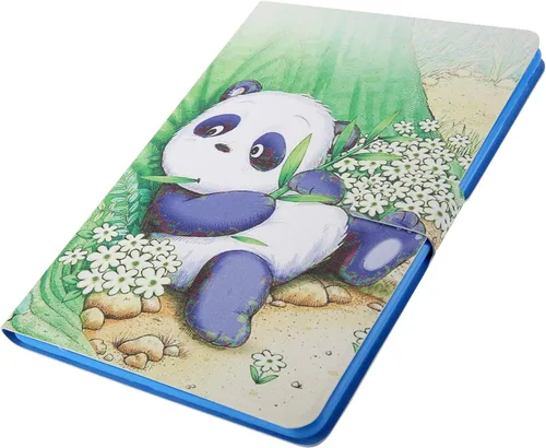 Vista 7 de LCHDA Funda para Samsung Galaxy Tab A8 10.5 2021 (SM-X200 / SM-X205), soporte delgado con tapa para folio, cubierta pintada inteligente, piel