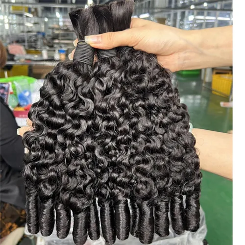 Vista 7 de VIPbeauty - Paquetes de cabello humano rizado birmano 16A, 3.53 onzas, un Peluca rizada de 13 x 4