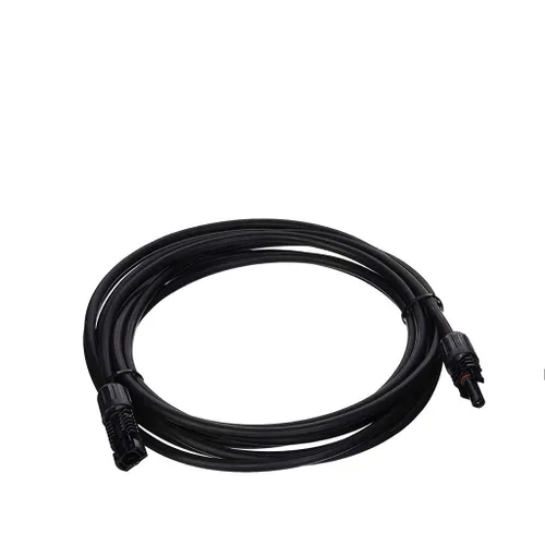 Vista 10 de Renogy Cable de extensión de panel solar con adaptador de cable impermeable de conector hembra y macho, 1.5 pies 12AWG, 1 pieza, negro