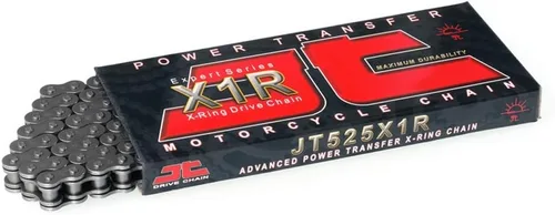 Vista 8 de JT Cadena JTC525X1R3104RL (Serie 525) Cadena de anillo en X resistente de acero negro de 104 eslabones con enlace de conexión
