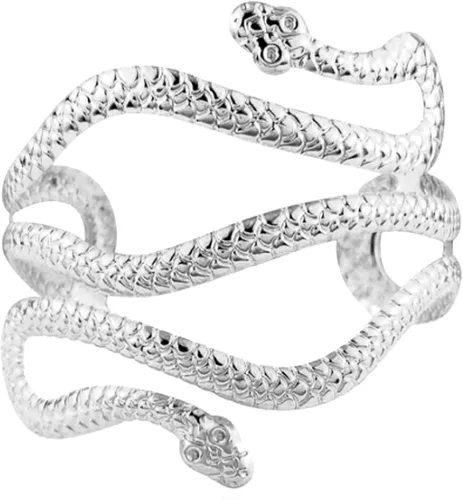 Vista 14 de Pulsera de serpiente flexible LAKIYOYO para mujer, gargantilla punk ajustable - Collar de medusa flexible multiuso, joyería de Halloween