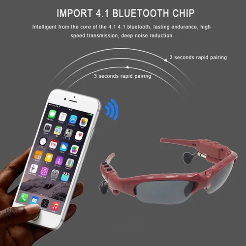 Vista 7 de Lentes de sol inalámbricos Bluetooth estéreo 5.1 con música Bluetooth para mujer, compatibles con auriculares y manos libres para todo