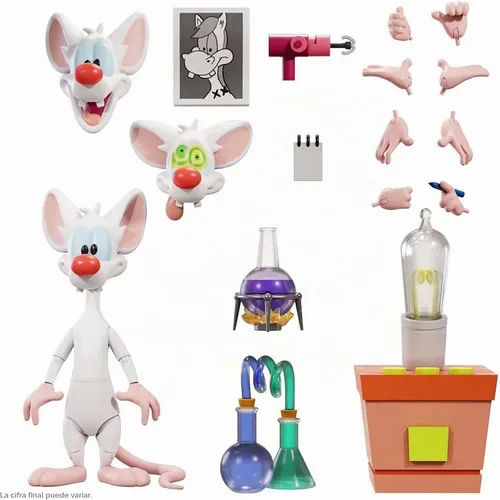 Vista 2 de Super7 Animaniacs Ultimates Pinky - Figura de acción a escala de 7 pulgadas