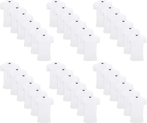 Vista 11 de SOCKS'NBULK Camisetas de manga corta con cuello redondo de algodón para Paquete de 12 variados.