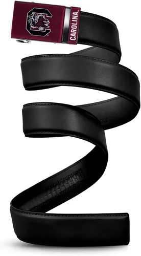 Vista 68 de Mission Belt Con licencia oficial de la NC Alabama Crimson Tide Crimson Tide (Cuero Negro)