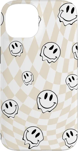 Vista 4 de Retro Swirl - Carcasa para iPhone 17, diseño de cara sonriente feliz