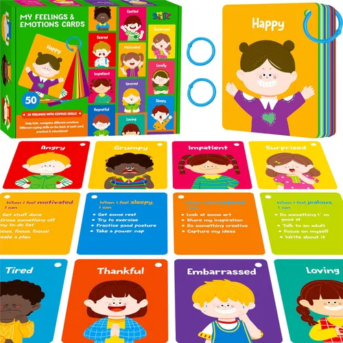 Vista 16 de 110 PCS Tarjetas de Aprendizaje Temprano, Tarjetas de Doble Cara - Alfabeto, Números, Alimentos, Animales, Formas, Colores, Objetos del Hogar con 4