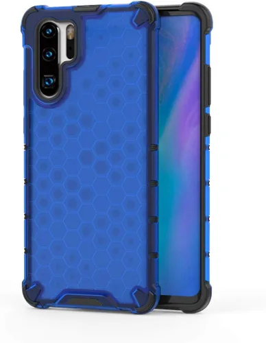 Vista 112 de Pzwoxukhov Funda compatible con Huawei Nova 3i, compatible con Huawei P Smart+ 2018 Honeycomb Anti-Drop Shock-Absorbing Case Negro