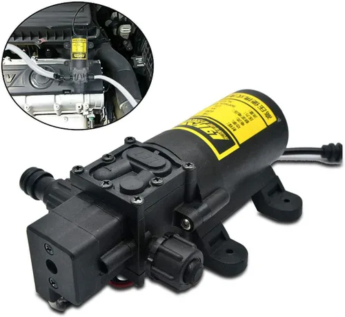 Vista 4 de MASO Bomba de energía para lavadora a presión de coche, kit de lavado eléctrico de presión portátil, 12 V, 80 W, bomba de agua, boquilla