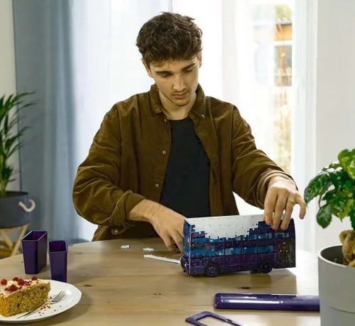 Vista 7 de Ravensburger Regalos de Harry Potter, rompecabezas 3D de Knight Bus para niños de 8 años en adelante, 216 piezas, no requiere pegamento