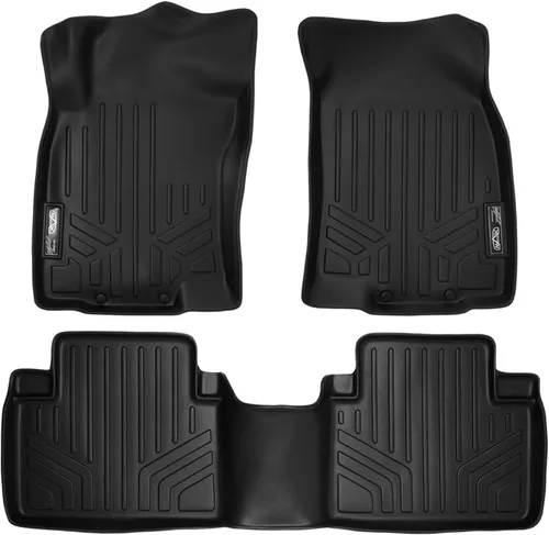 Vista 10 de SMARTLINER Juego de alfombrillas de primera fila de ajuste personalizado compatibles con Nissan Rogue 2008-2013