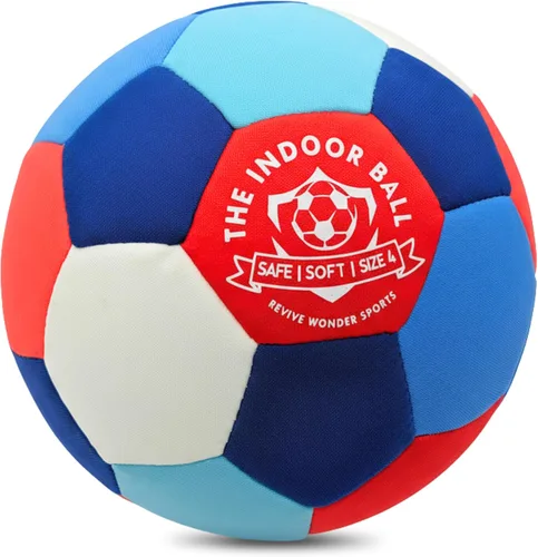 Vista 9 de La Pelota Interior — Pelota de Fútbol de Espuma Suave Acolchada Tamaño 4 para Niños (Edad 3+) — Pelota de Casa Esencial o Regalo de Fútbol