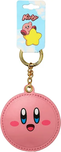Vista 3 de Bioworld Kirby Face 2D Puff Llavero, Rosado