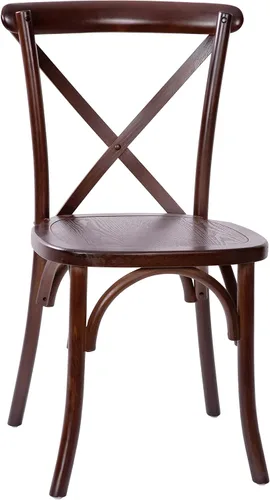 Vista 17 de Flash Furniture Advantage Medium con silla X-Back de grano blanco Grano blanco medio