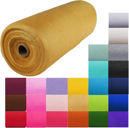 Vista 13 de Craft And Party, Rollo de Tul de Tela Negra de 54 Pulgadas por 40 Yardas (120 pies) Rollo de Tul de Tela para Falda Tutú de Bricolaje, Bodas y Negro
