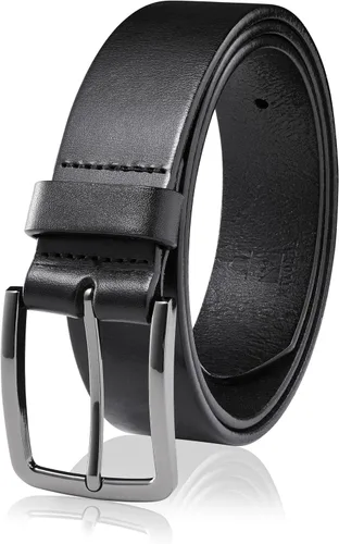Vista 28 de MILORDE Cinturón de vestir de cuero genuino para hombre, hecho a mano, 100% cuero de vaca, diseños clásicos y modernos para trabajo, negocios y uso