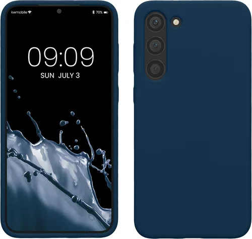 Vista 39 de kwmobile Funda compatible con Samsung Galaxy S9 - Funda de silicona TPU con acabado suave - Blue Reef